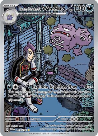Team Rocket's Weezing - 199/182 199 - SV10 Destined Rivals Holofoil - Single Cards