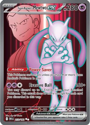 Team Rocket's Mewtwo ex - 213/182 213 - SV10 Destined Rivals Holofoil - Single Cards