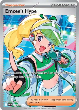 Emcee's Hype - 220/182 220 - SV10 Destined Rivals Holofoil - Single Cards