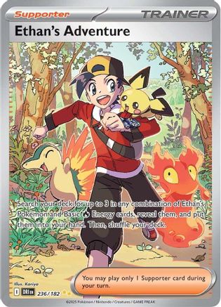 Ethan's Adventure - 236/182 236 - SV10 Destined Rivals Holofoil - Single Cards