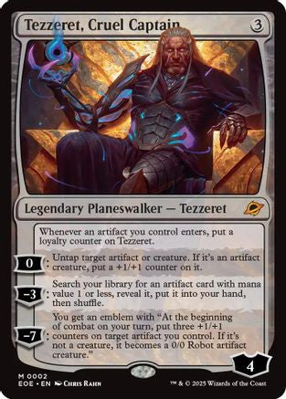 Tezzeret, Cruel Captain (EOE-002) - Edge of Eternities - Magic The Gathering - Single Cards