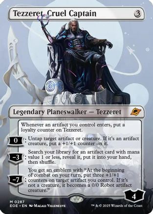Tezzeret, Cruel Captain (Borderless) (EOE-287) - Edge of Eternities - Magic The Gathering - Single Cards