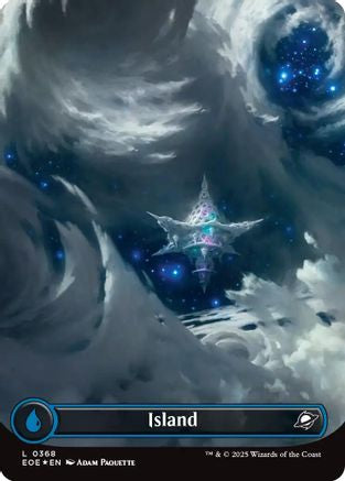 FOIL Island (0368) (Borderless) (Galaxy Foil) (EOE-368) - Edge of Eternities - Magic The Gathering - Single Cards