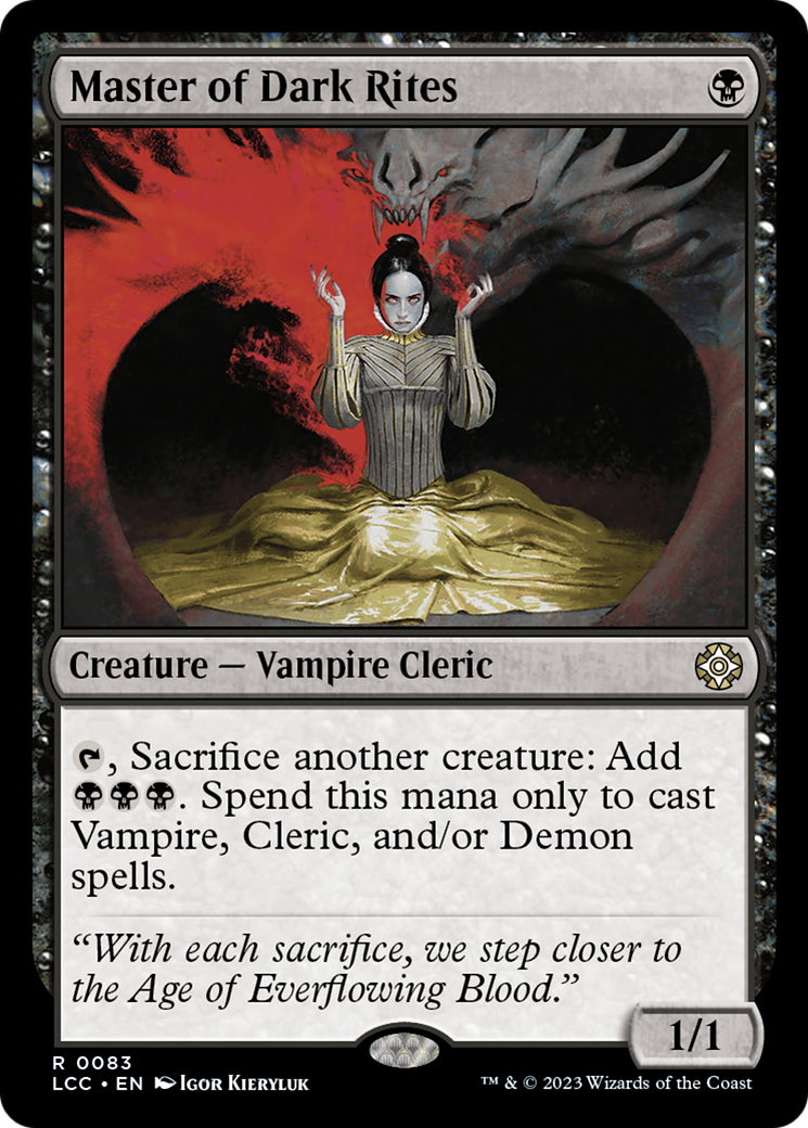 Master of Dark Rites (LCC-083) - The Lost Caverns of Ixalan Commander - Magic The Gathering - Single Cards