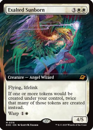FOIL Exalted Sunborn (Extended Art) (EOE-318) - Edge of Eternities - Magic The Gathering - Single Cards