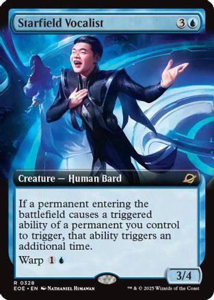 Starfield Vocalist (Extended Art) (EOE-328) - Edge of Eternities - Magic The Gathering - Single Cards