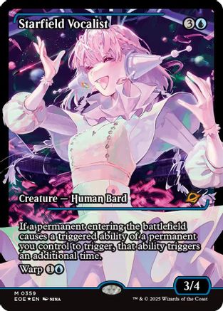 FOIL Starfield Vocalist (Showcase) (EOE-359) - Edge of Eternities - Magic The Gathering - Single Cards
