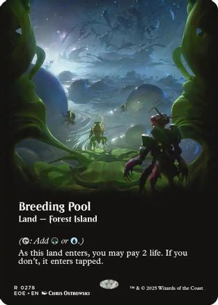Breeding Pool (Borderless) (EOE-278) - Edge of Eternities - Magic The Gathering - Single Cards