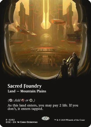 FOIL Sacred Foundry (Borderless) (EOE-282) - Edge of Eternities - Magic The Gathering - Single Cards