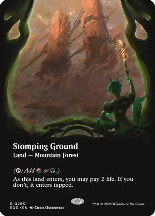 Stomping Ground (Borderless) (EOE-283) - Edge of Eternities - Magic The Gathering - Single Cards