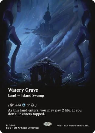 Watery Grave (Borderless) (EOE-286) - Edge of Eternities - Magic The Gathering - Single Cards