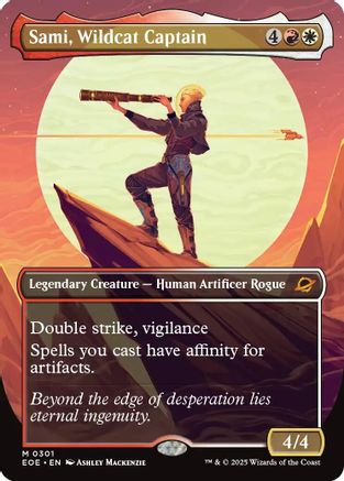 Sami, Wildcat Captain (Borderless) (EOE-301) - Edge of Eternities - Magic The Gathering - Single Cards
