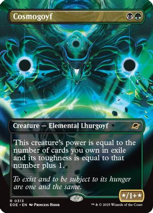 FOIL Cosmogoyf (Borderless) (EOE-313) - Edge of Eternities - Magic The Gathering - Single Cards