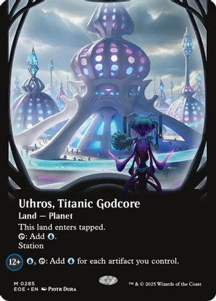 Uthros, Titanic Godcore (Borderless) (EOE-285) - Edge of Eternities - Magic The Gathering - Single Cards