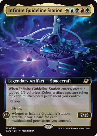 FOIL Infinite Guideline Station (Extended Art) (EOE-348) - Edge of Eternities - Magic The Gathering - Single Cards