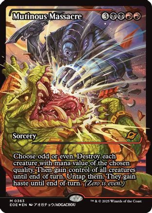 FOIL Mutinous Massacre (Showcase) (EOE-363) - Edge of Eternities - Magic The Gathering - Single Cards