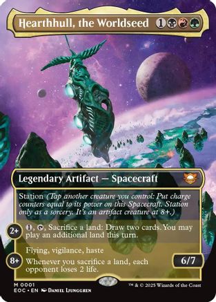 Hearthhull, the Worldseed (Borderless) (EOC-001) - Commander: Edge of Eternities - Magic The Gathering - Single Cards