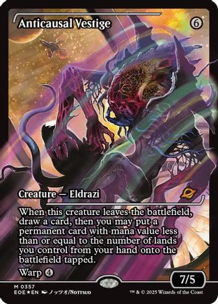 FOIL Anticausal Vestige (Showcase) (EOE-357) - Edge of Eternities - Magic The Gathering - Single Cards