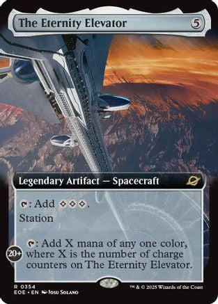 FOIL The Eternity Elevator (Extended Art) (EOE-354) - Edge of Eternities - Magic The Gathering - Single Cards
