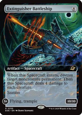 FOIL Extinguisher Battleship (Extended Art) (EOE-355) - Edge of Eternities - Magic The Gathering - Single Cards