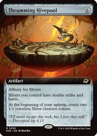 FOIL Thrumming Hivepool (Extended Art) (EOE-356) - Edge of Eternities - Magic The Gathering - Single Cards
