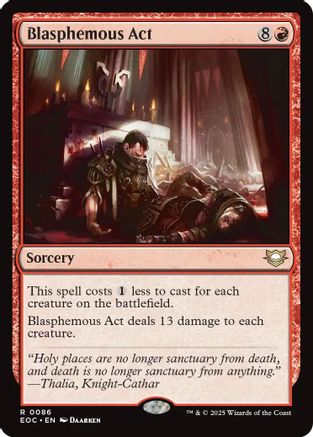 Blasphemous Act (EOC-086) - Commander: Edge of Eternities - Magic The Gathering - Single Cards