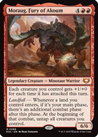Moraug, Fury of Akoum (EOC-089) - Commander: Edge of Eternities - Magic The Gathering - Single Cards