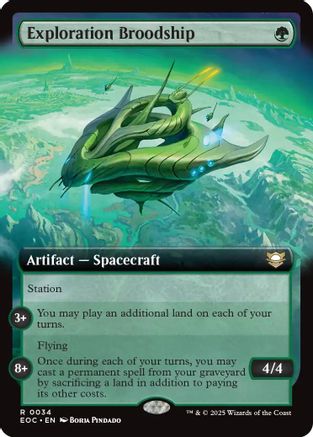 Exploration Broodship (Extended Art) (EOC-034) - Commander: Edge of Eternities - Magic The Gathering - Single Cards