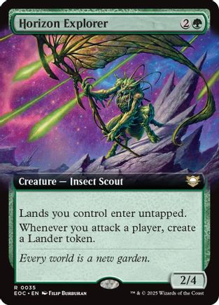 Horizon Explorer (Extended Art) (EOC-035) - Commander: Edge of Eternities - Magic The Gathering - Single Cards
