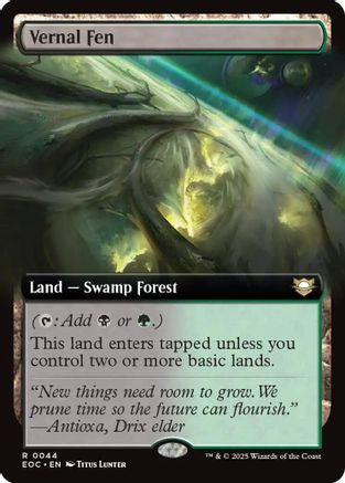Vernal Fen (Extended Art) (EOC-044) - Commander: Edge of Eternities - Magic The Gathering - Single Cards