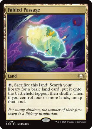 Fabled Passage (EOC-060) - Commander: Edge of Eternities - Magic The Gathering - Single Cards