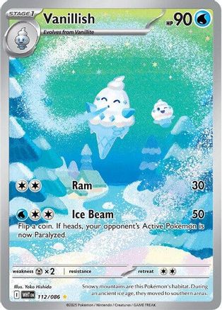 Vanillish - 112/086 112 - SV White Flare Holofoil - Single Cards