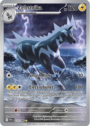 Zebstrika - 115/086 115 - SV White Flare Holofoil - Single Cards