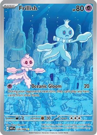 Frillish - 126/086 126 - SV White Flare Holofoil - Single Cards