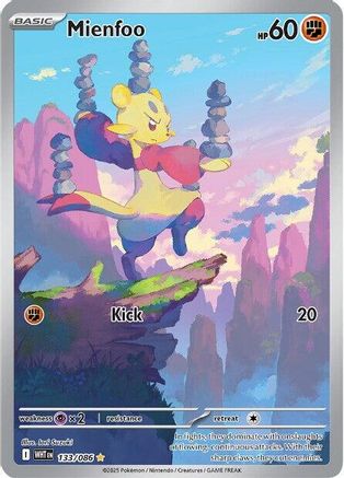 Mienfoo - 133/086 133 - SV White Flare Holofoil - Single Cards