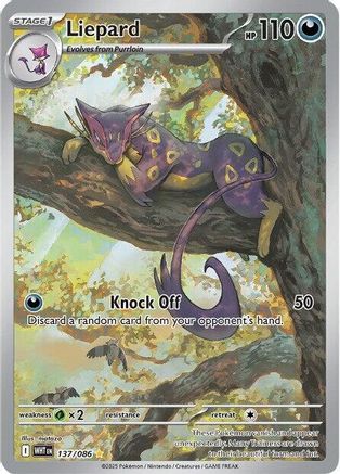 Liepard - 137/086 137 - SV White Flare Holofoil - Single Cards