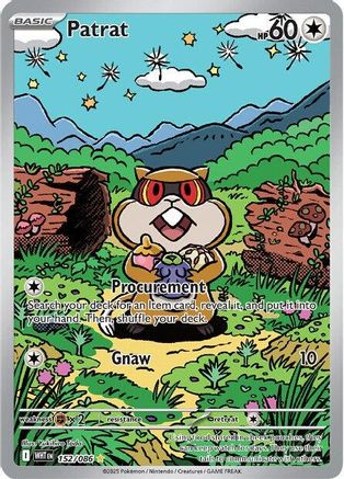 Patrat - 152/086 152 - SV White Flare Holofoil - Single Cards