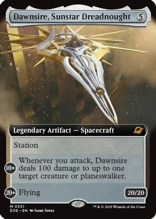 Dawnsire, Sunstar Dreadnought (Extended Art) (EOE-351) - Edge of Eternities - Magic The Gathering - Single Cards