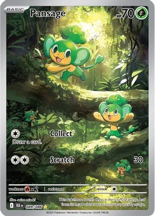 Pansage - 089/086 89 - SV Black Bolt Holofoil - Single Cards