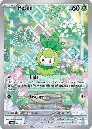 Petilil - 091/086 91 - SV Black Bolt Holofoil - Single Cards