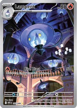 Lampent - 102/086 102 - SV White Flare Holofoil - Single Cards