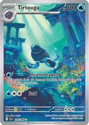 Tirtouga - 106/086 106 - SV Black Bolt Holofoil - Single Cards