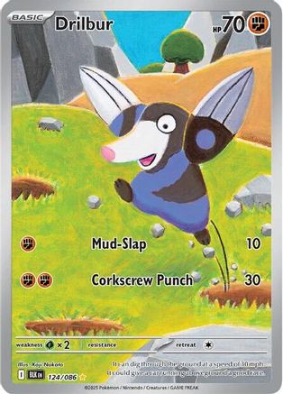 Drilbur - 124/086 124 - SV Black Bolt Holofoil - Single Cards