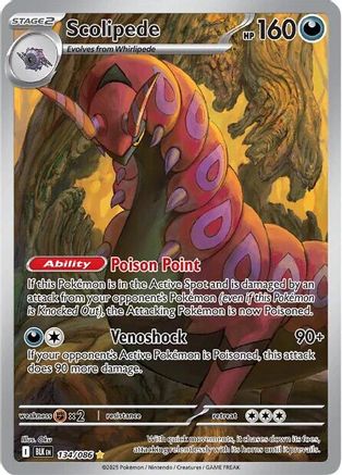 Scolipede - 134/086 134 - SV Black Bolt Holofoil - Single Cards