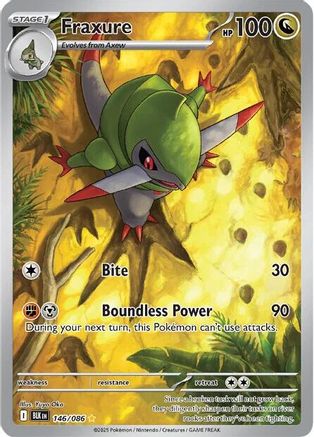 Fraxure - 146/086 146 - SV Black Bolt Holofoil - Single Cards