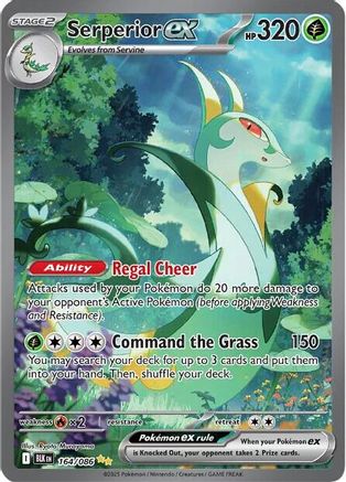 Serperior ex - 164/086 164 - SV Black Bolt Holofoil - Single Cards