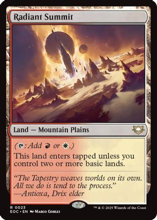 Radiant Summit (EOC-023) - Commander: Edge of Eternities - Magic The Gathering - Single Cards
