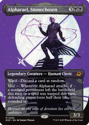 FOIL Alpharael, Stonechosen (Borderless) (EOE-292) - Edge of Eternities - Magic The Gathering - Single Cards