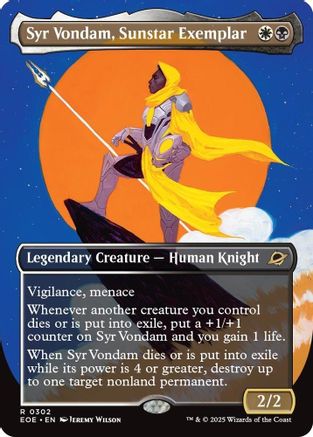 FOIL Syr Vondam, Sunstar Exemplar (Borderless) (EOE-302) - Edge of Eternities - Magic The Gathering - Single Cards