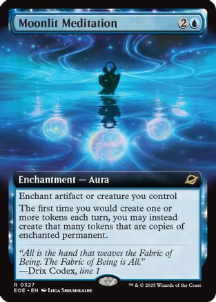 FOIL Moonlit Meditation (Extended Art) (EOE-327) - Edge of Eternities - Magic The Gathering - Single Cards